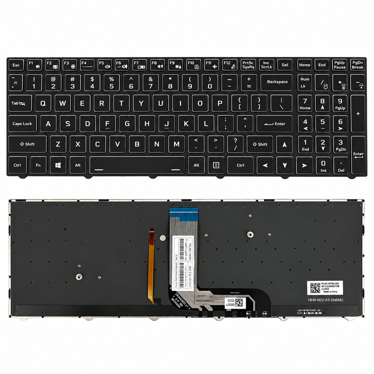 Bàn phím Acer Aspire Lite 15 AL15-41P AL15-42P AL15-51M AL15-52P AL15-52H AL15G-52 AL15G-53 màu đen, có đèn led chất lượng Original