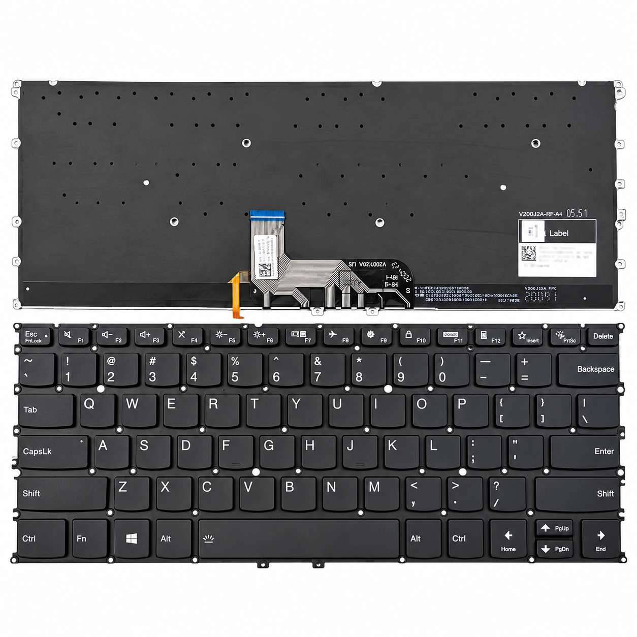 Bàn phím Lenovo Yoga Slim 9-14ITL05 82D1 82D2 màu đen, có đèn led chất lượng Original.