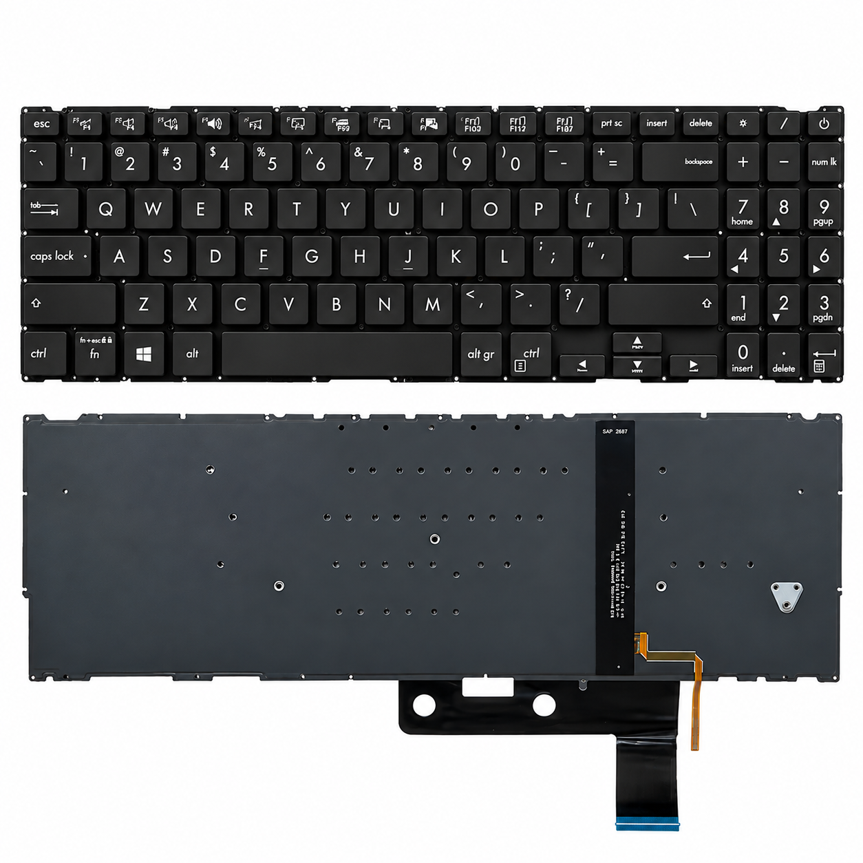 Bàn phím Asus Zenbook 15 UX533 UX533F không có đèn LED , chất lượng Original.