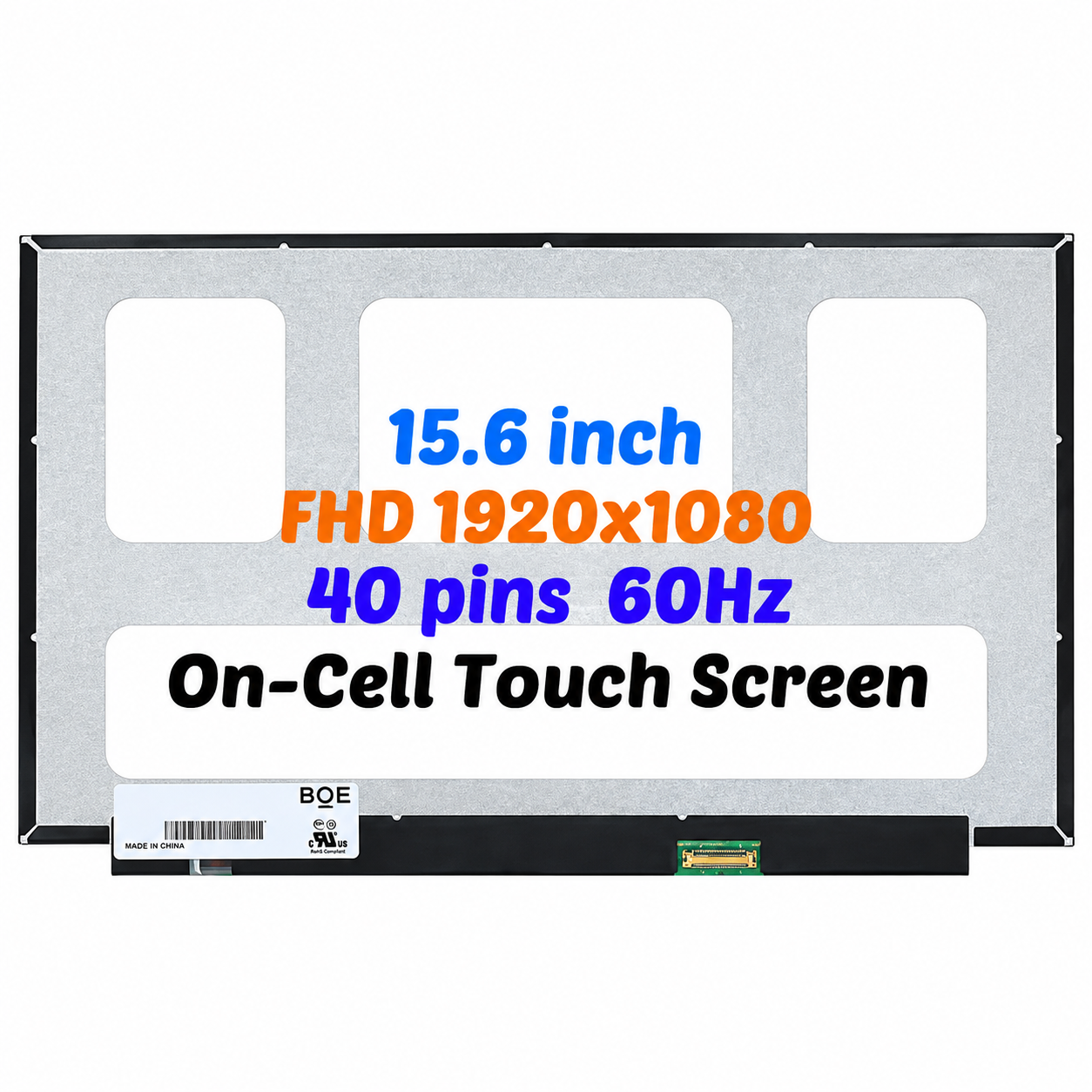 Màn hình laptop 15.6 inch cảm ứng 40pin chân mini eDP Slim không chân ốc - B156XTK02.1 / NV156FHM-T03