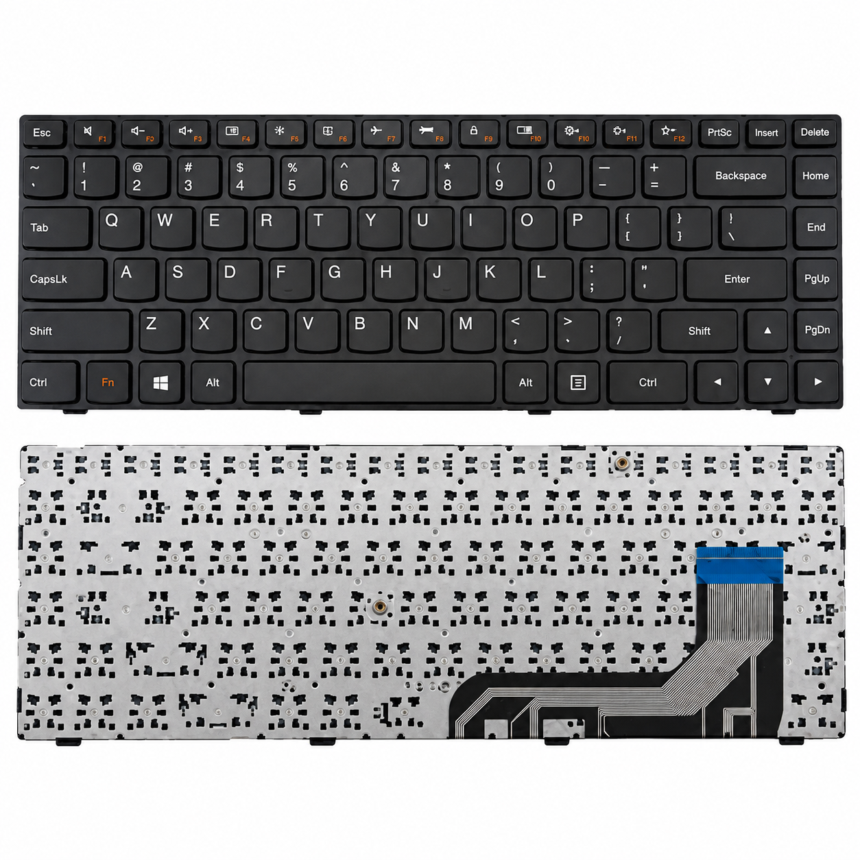 Bàn Phím Lenovo 100-14IBY màu đen, không đèn led (cáp bên phải).