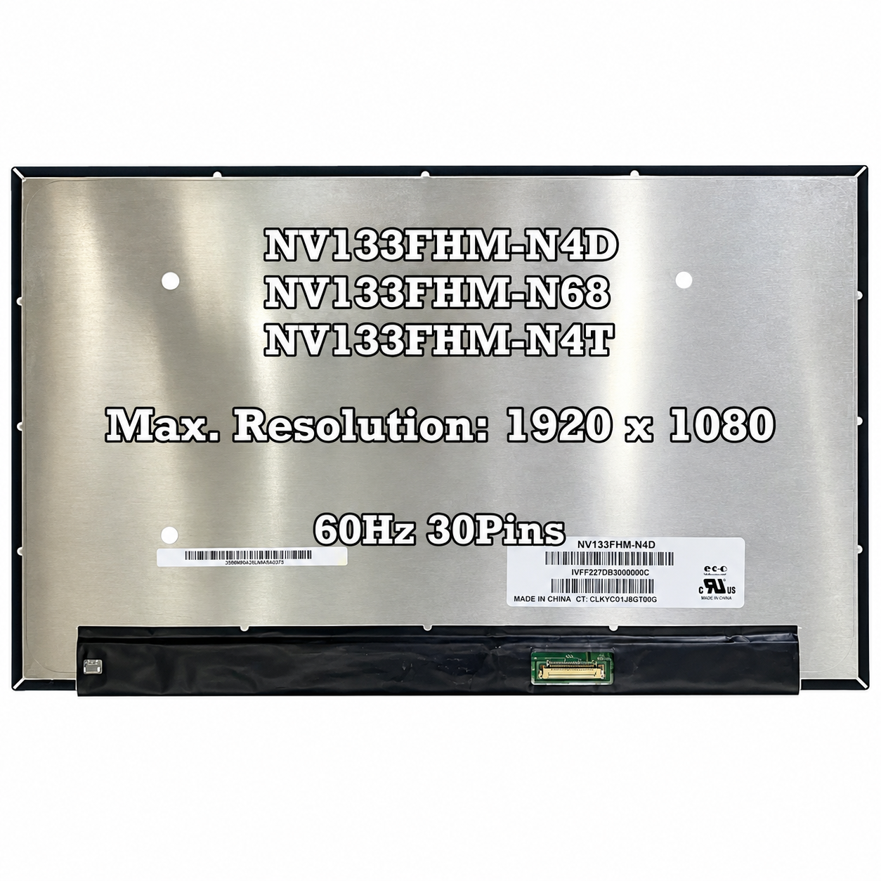 Màn hình laptop 13.3 inch FHD IPS 30 pin eDP Slim - NV133FHM-N4T