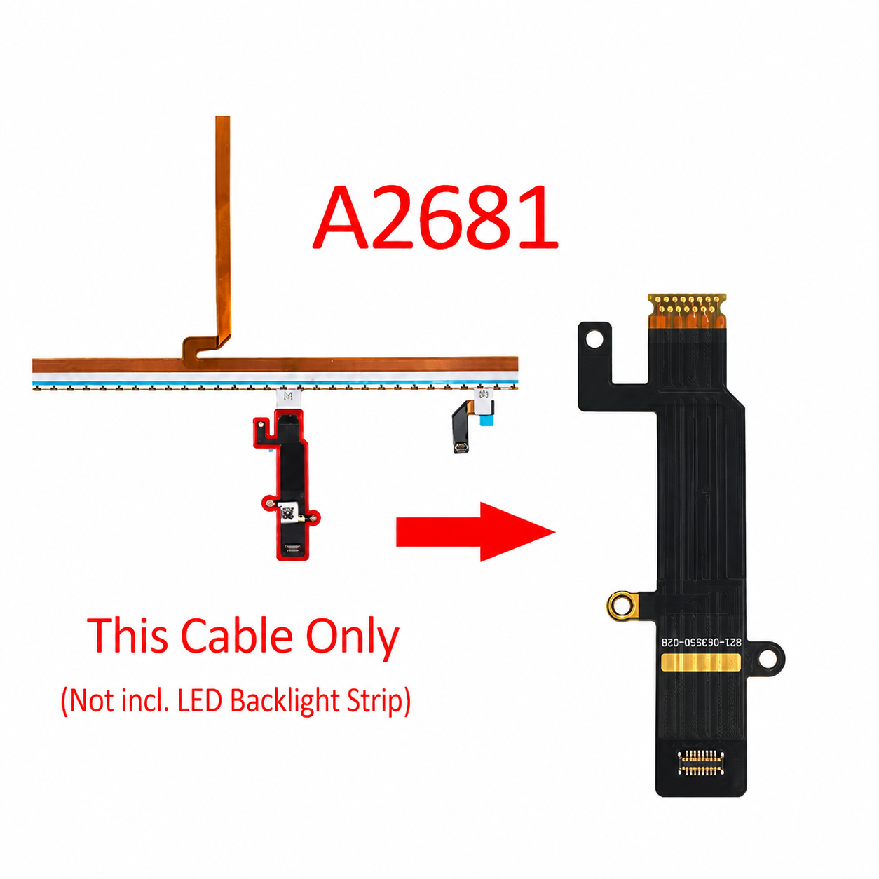 Cáp đèn LED Macbook Air model A2681 A3113