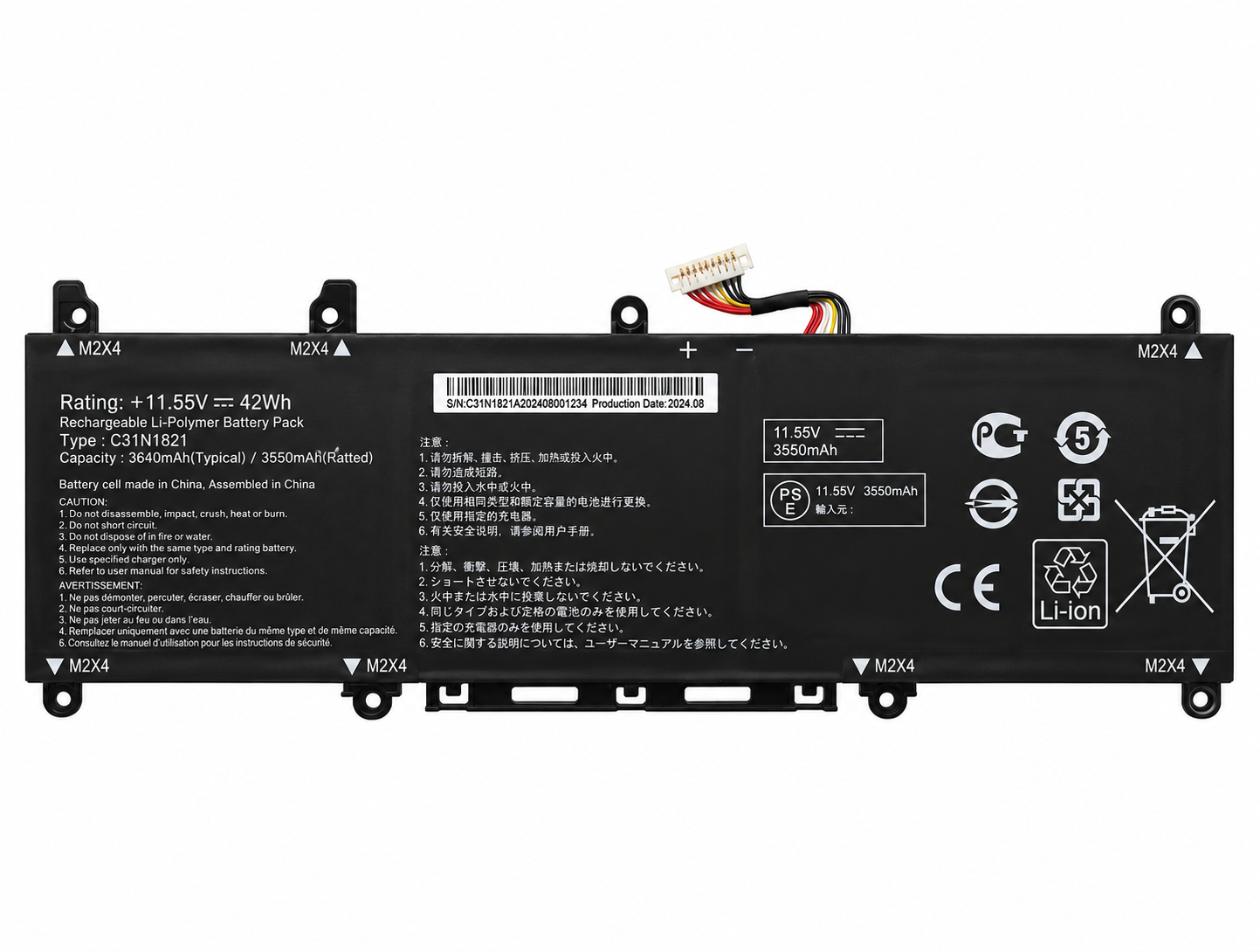 Pin Asus ZenBook S13 UX392F Seri C31N1821 50Wh