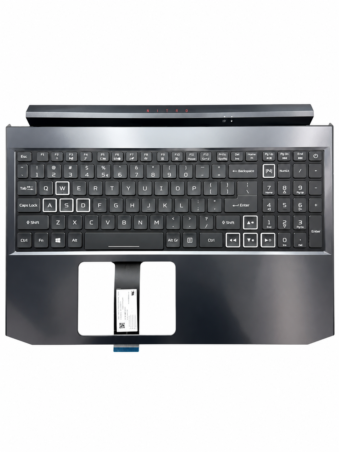 Vỏ C + Key Acer AN515-55 led RGB 6B.Q7KN2.064