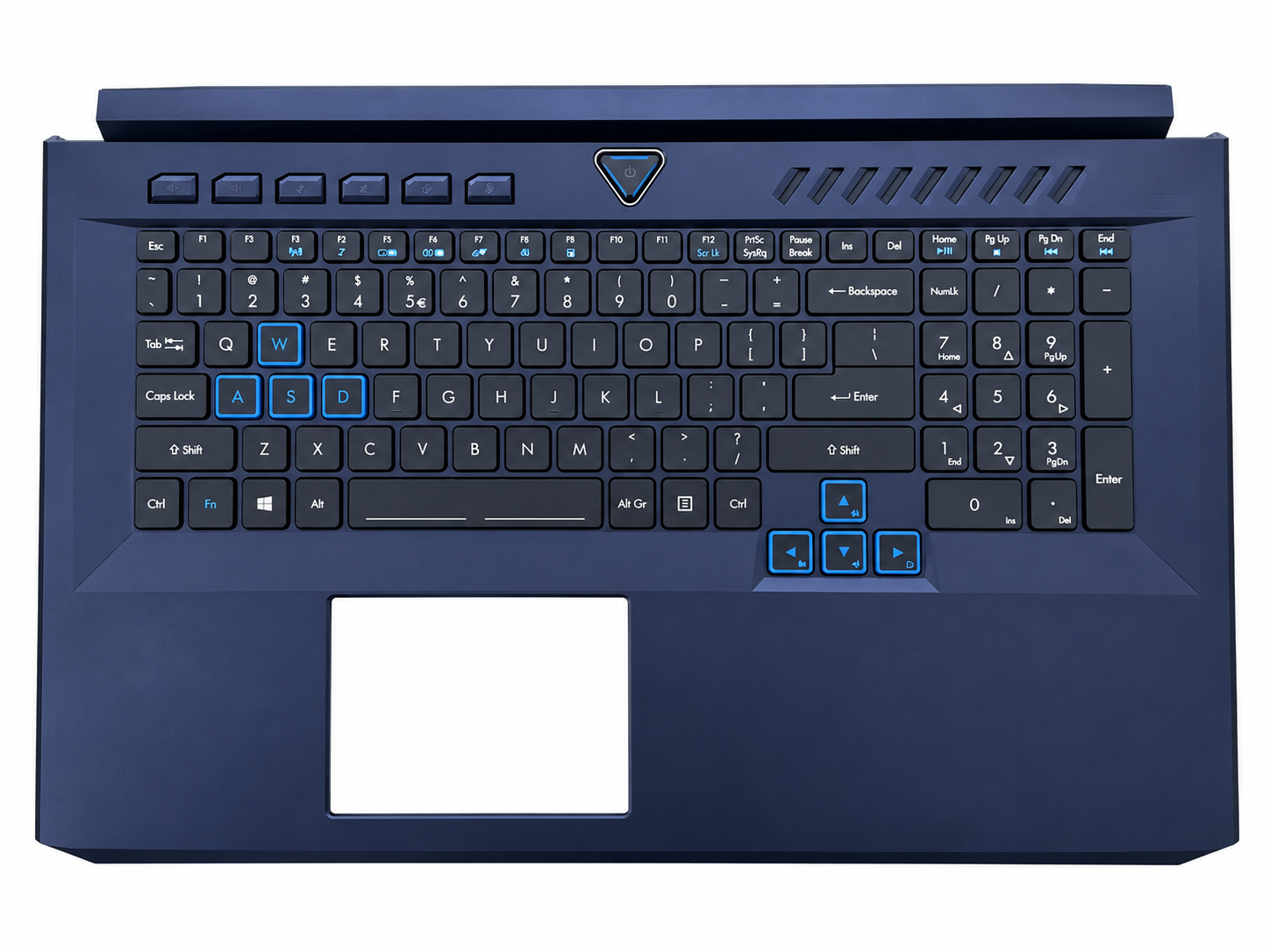Vỏ C + Key Acer PH517-51 new có led Xanh
