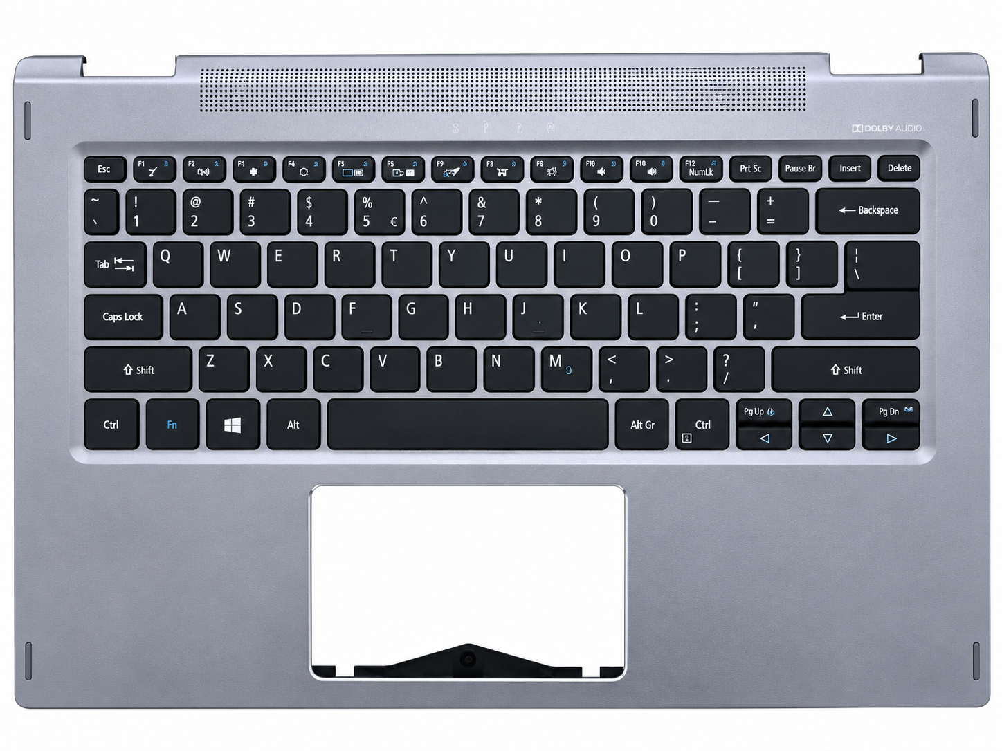 Vỏ C + Key Acer SP513-52 Gray có led new 6B.GR7N1.009